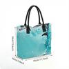  Watercolor Dolphin Print Tote Bag Casual Large Capacity Handbag for Daily Use