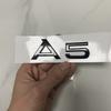 Audi A5 4 Ring Logo ABS Black 2014-2024 Car Hood Front Grill Rear Trunk Emblem Badge Sticker Quattro Sline A5 Accessory Refit