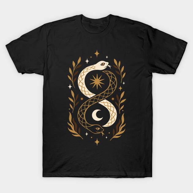 

Men Black Print T-shirt Ouroboros No-Cut Transfer Paper Print Cotton Tshirt 4XL чорний