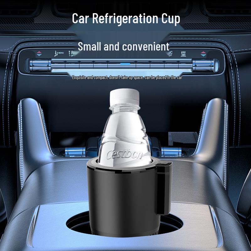 Bärbar Bilvärme- & Kylkopp, 12V/24V, Mini-kylskåp med Konstant Temperatur