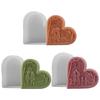 Versatile Silicone Heart Candle Mold Elegant Heart Shaped Silicone Mold for Candle Creation Ornament and Home Decors