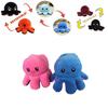 Adorable Double-sided Flip Reversible Octopus Plush Toy For Kids With Soft Texture