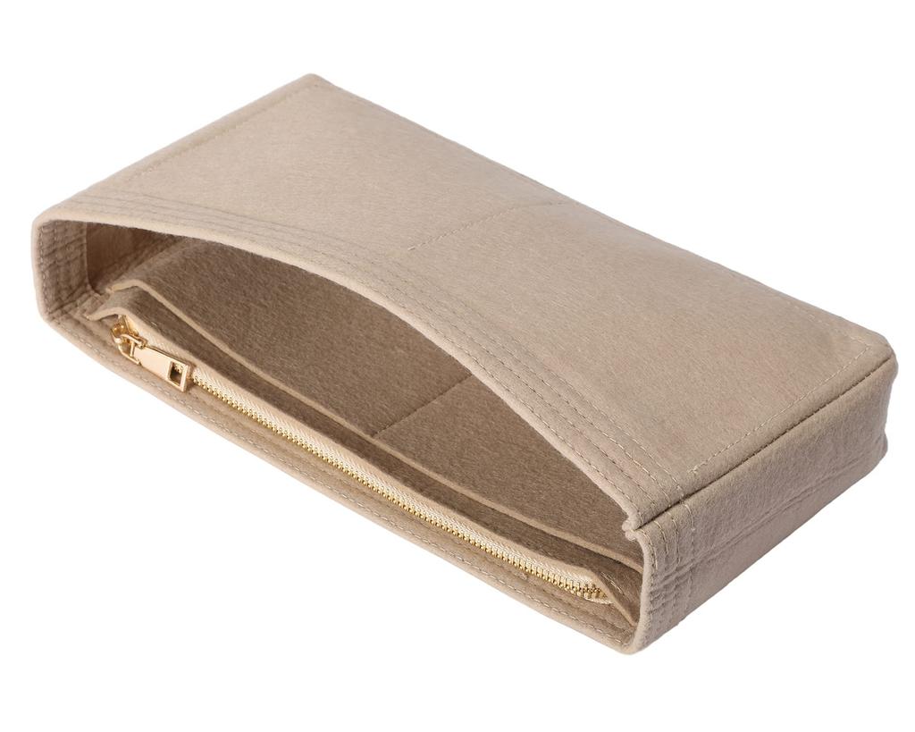 SHINGONE Horizontal Felt Suitable for Luxury Small Inner Bag for Women and Men Bag-in-Bag, Beige, Bags, Zippered, Size, Lightweight, Organized,