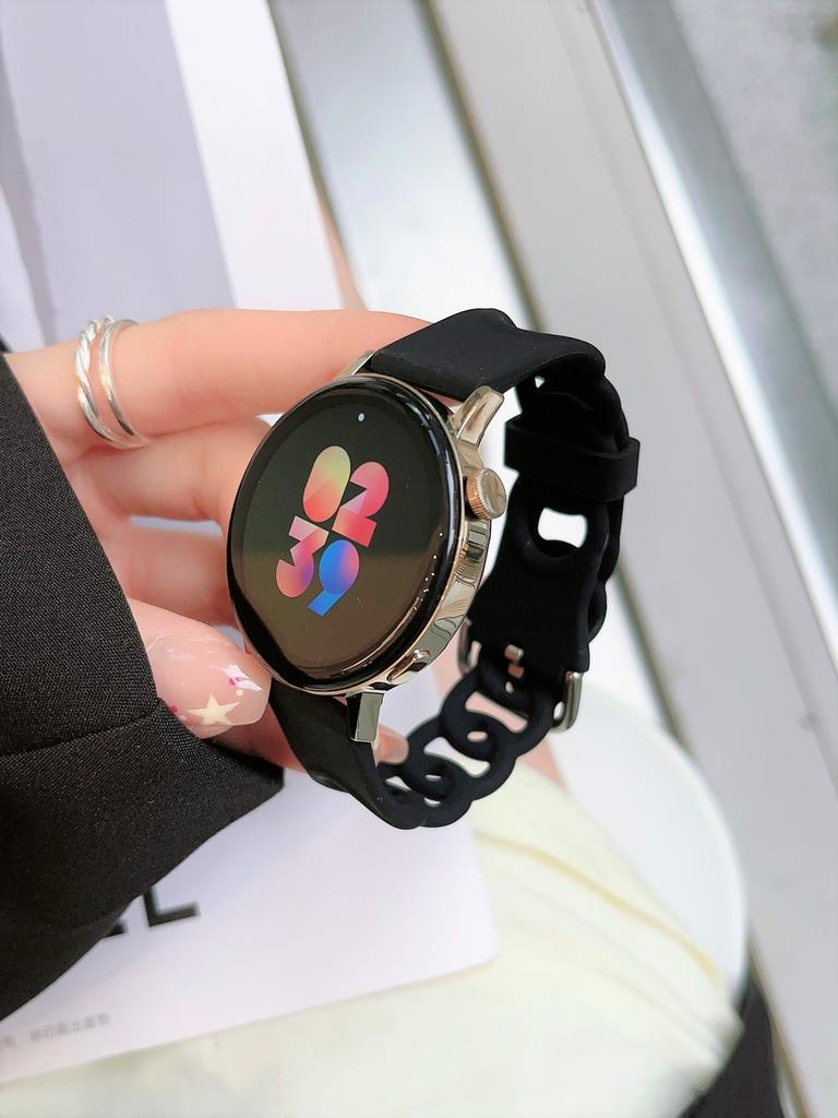 20mm 22mm strap For Samsung Galaxy watch 7/FE/6/4 classic/5 Pro/Active 2/3 Silicone bracelet Huawei watch GT 2/2e/3 Pro 4 5 band