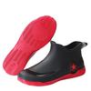 New men's rain shoes low-top rain boots trendy men's fashion water shoes four-season velvet waterproof outer wear