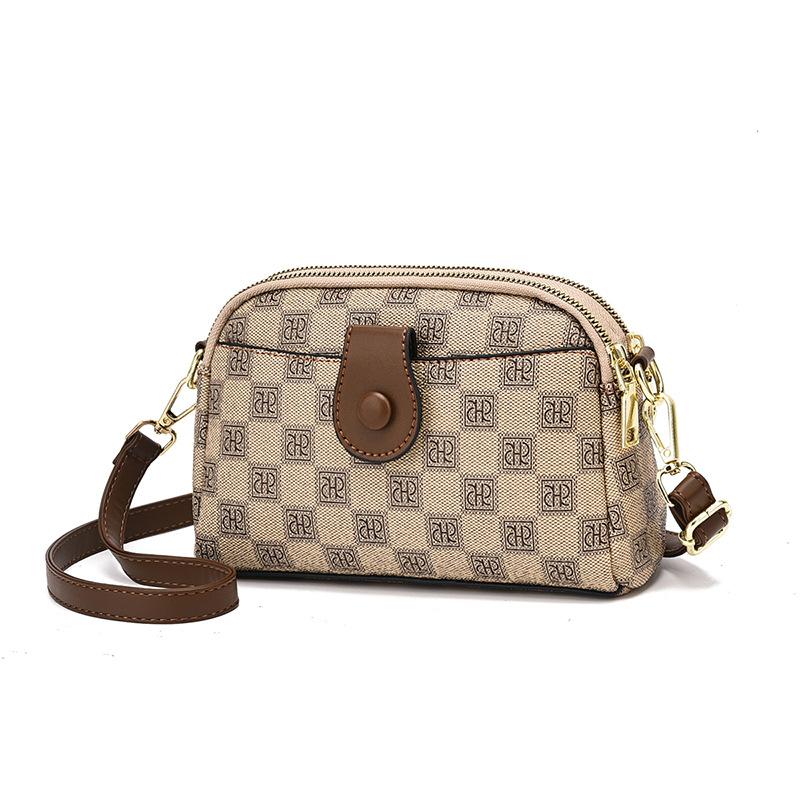 Kabelka dámská 2025 nová pu květinová dámská přenosná přes rameno messenger bag malá čtvercová kabelka high-end dámská kabelka trendy