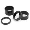 4PcsSet Bicycle Front Fork Washer Headset Spacers 5 10 15 20mm Headset Stem Washer GasketBlack