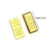 50/100Pcs Durable Alloy Small Gold Bar Solid Mini Wealth Attraction Ornament Golden Brick Craft Home Decoration