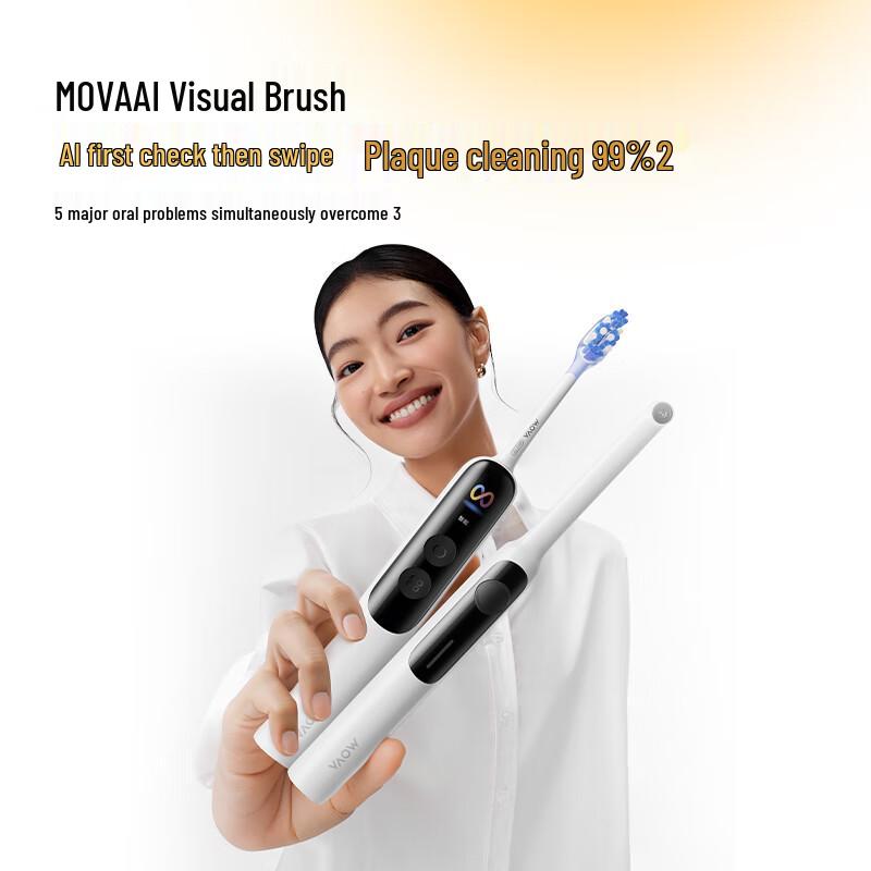 Mova Fresh 20 Vision AI Visual Sonic Electric Toothbrush Set
