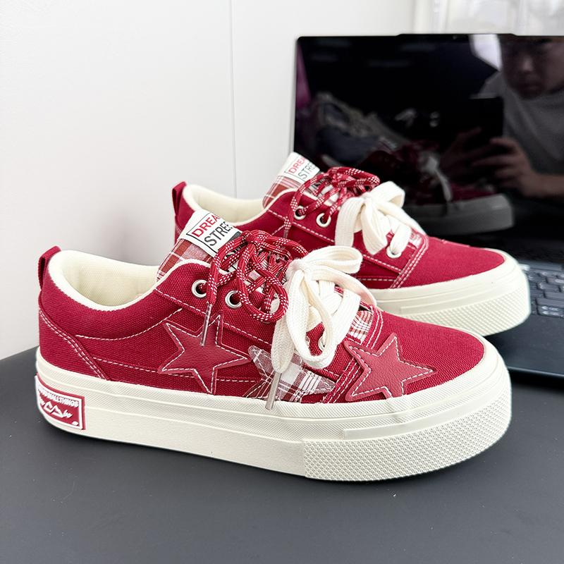 Men's Fashion Board Shoes Star Chart Trendy Versatile Men's Canvas Shoes Men's Outdoor Travel Shoes