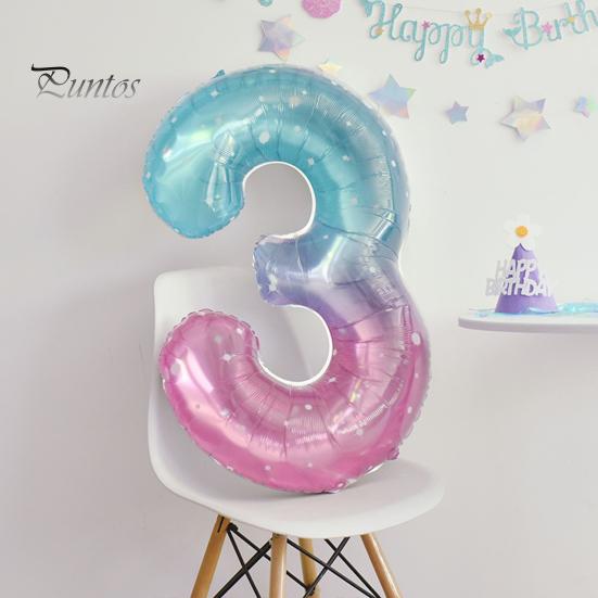 40-Zoll-Ballon mit auffälligen, leuchtenden Farben und passenden Zahlen für Weihnachten, Geburtstag, Party, große Zahl, Ballon, Geschenk, Partyzubehör