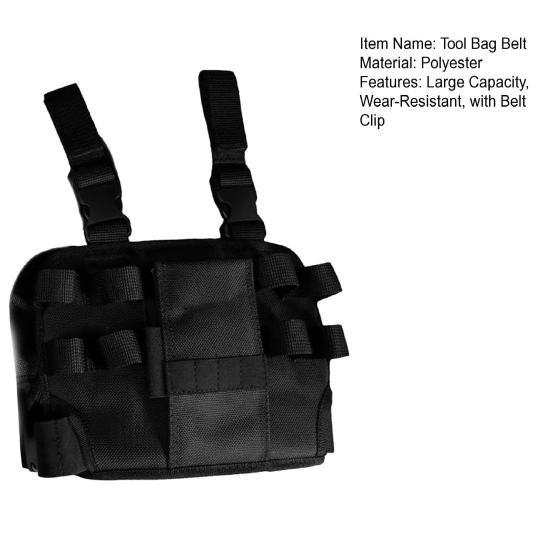 Tool Bag Belt Large Capacity Holster Z Tool Pouch with Belt Clip Wear-Resistant