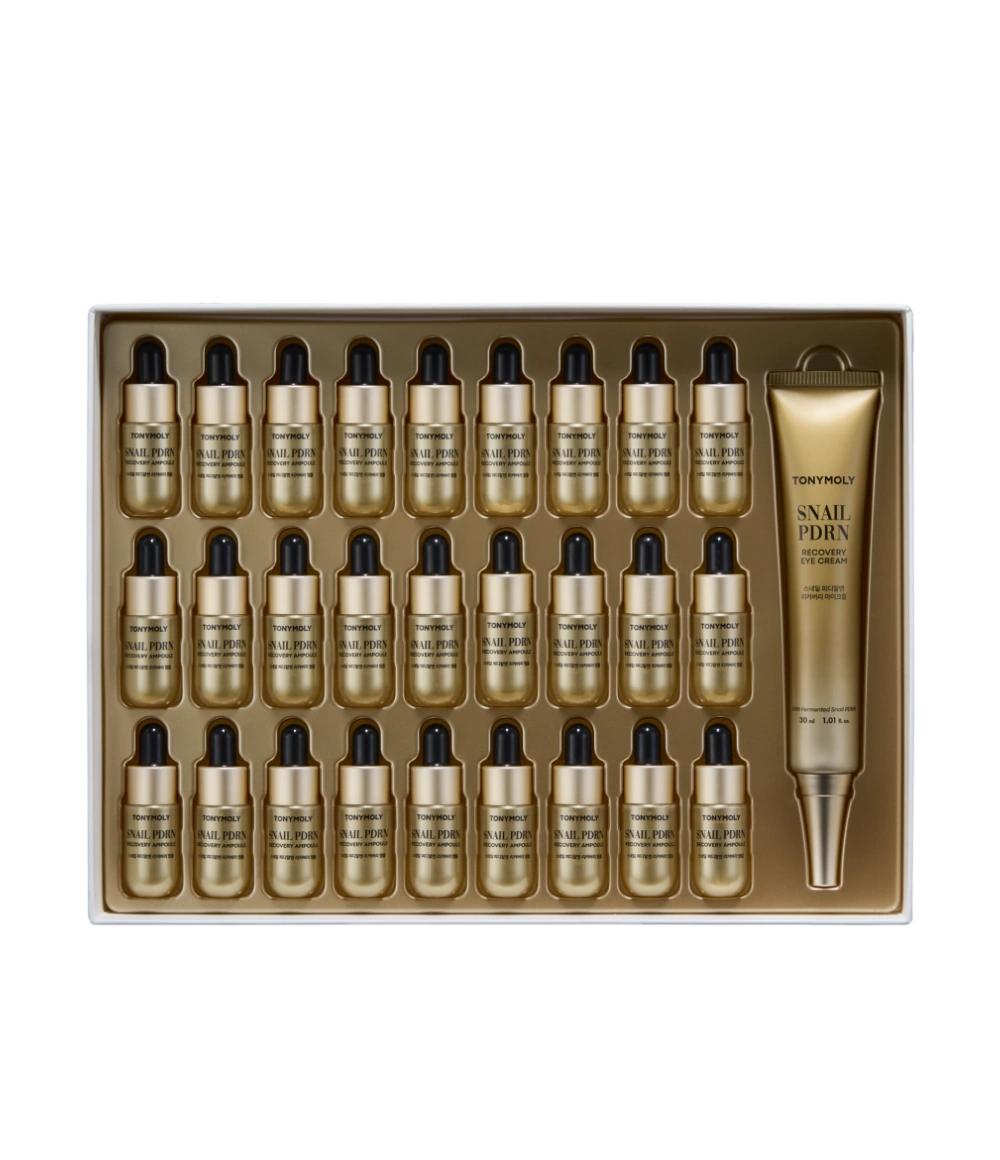 Snail PDRN Recovery Ampoule  Eye Cream Set