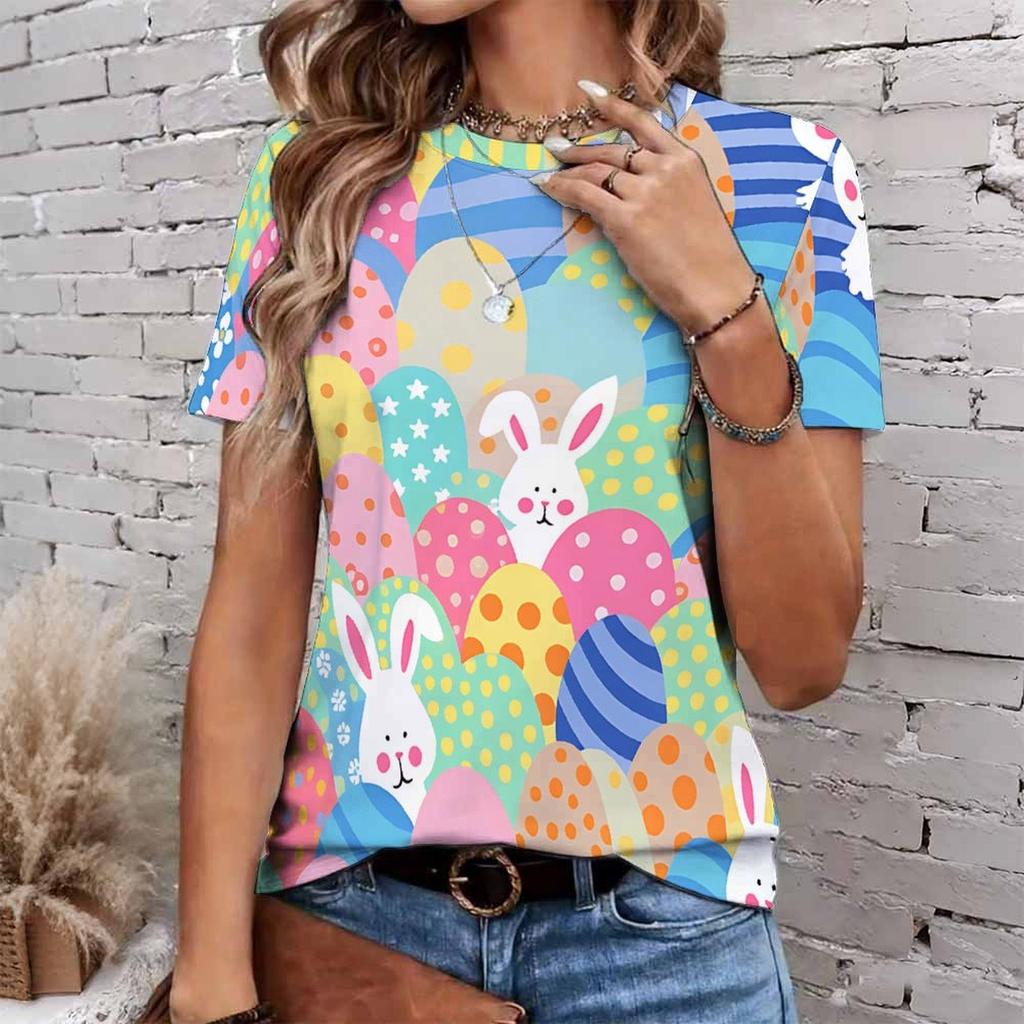 Fashion Women Retro Plush Animal Patterns Print T Shirt Funny Casual O-neck Short Sleeves T-shirt Summer Female Tee Shirt