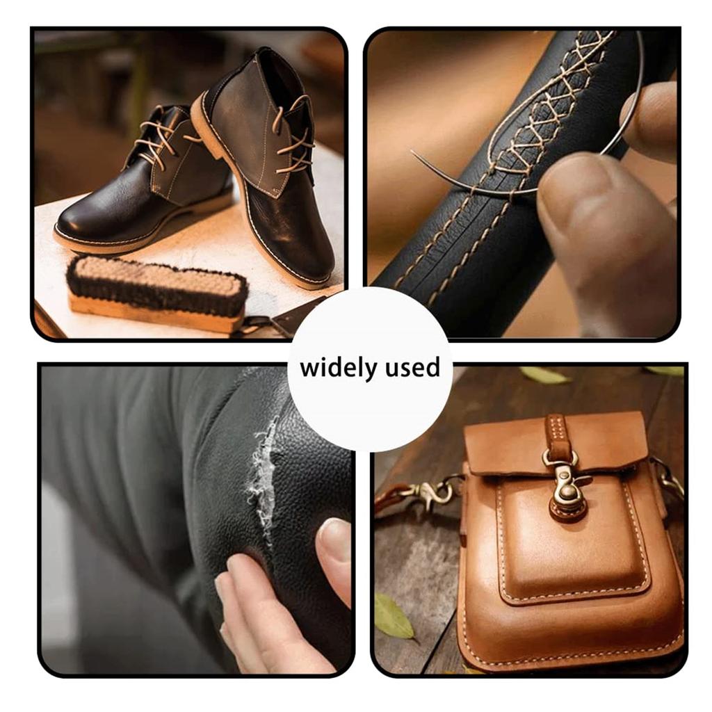 Upholstery Sewing Kit Heavy Duty Sewing Kit With Awl Tools, Seam , Hand Stitching Needles, Upholstery Thread, Leather Craft Tool Kit For Shoes Sofa