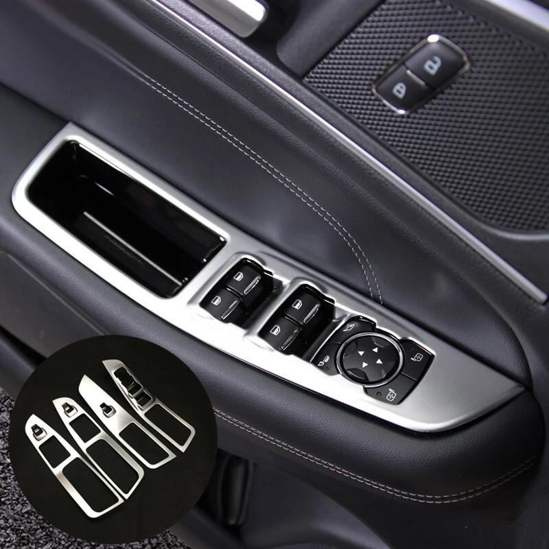 For Ford Edge 2015 2016 2017 ABS Plastic chrome Car Styling Interior Accessories Car Roof Air Vent outlet panel Frame Cover Trim
