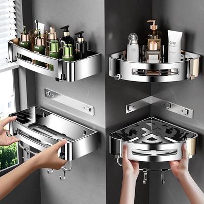 Bohrerfreie abnehmbare Badezimmer-Eckregal