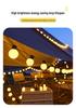 Solar Waterproof LED Heart & Star String Lights for Outdoor Camping & Tent Decoration