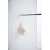 Yamazaki Magnetic Bathroom Clothes Drying Pole Holder (Set of 2), White, Approx. 6cm W x 3.5cm D x 23cm H, Mist, Bathroom Drying, Indoor Drying, 4917