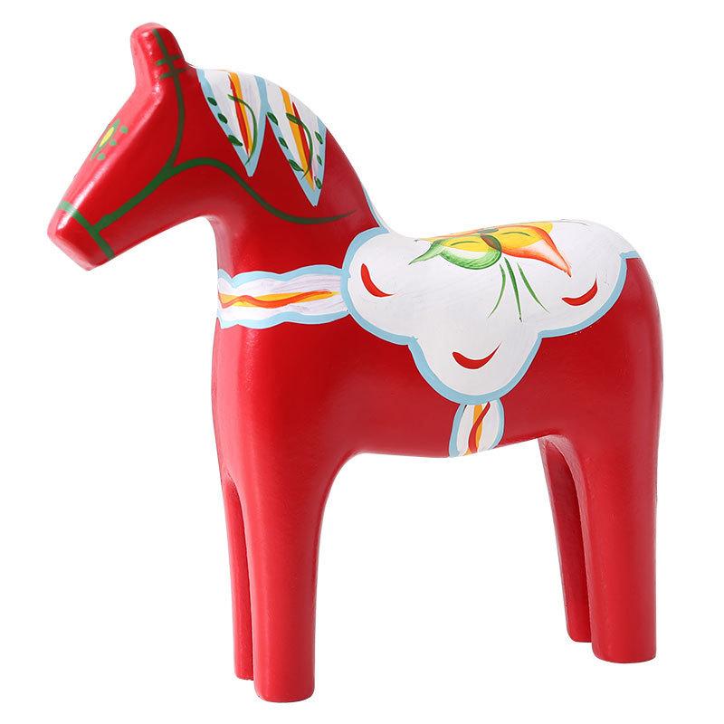 Wooden Horse Decor With Handcrafted Art For Home Living Room Gift For Celebrations