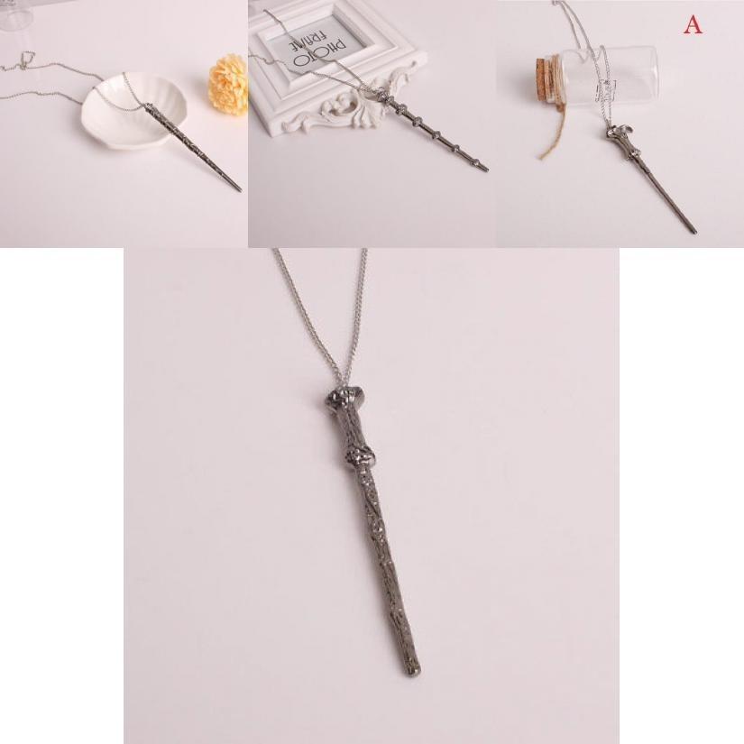 Magic Wand Pendant Necklace For Men And Women Stunning Alloy Fashion Jewelry