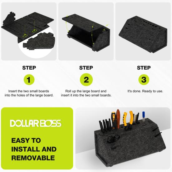 3D Printer Tools Storage Box Large Capacity 24 Holes Easy To Install Multipurpose Tool Storage Box Desktop Detachable Organizer