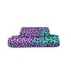 Purple Leopard Print Duvet Cover Color Bedding Set Three-Piece 3D Digital Printing Kit