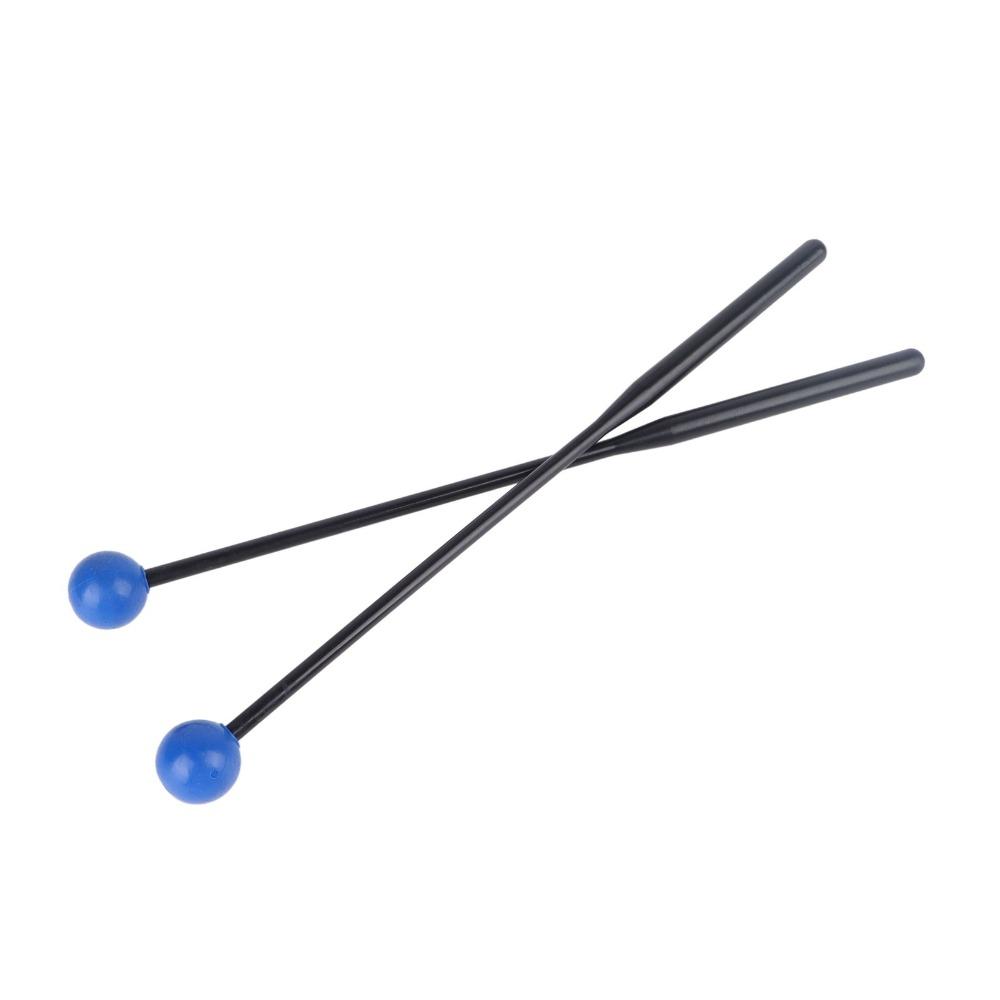 2PCS Plastic+Rubber Percussion Mallets Comfortable Grip Instrument Mallets For Percussion
