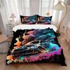 3pcs Car Smoke 1Cover + 2Pillowcases, PillowInserts NotIncluded, Machine Washable, All - Season Use, Suitable for Bedroom Guest Room89