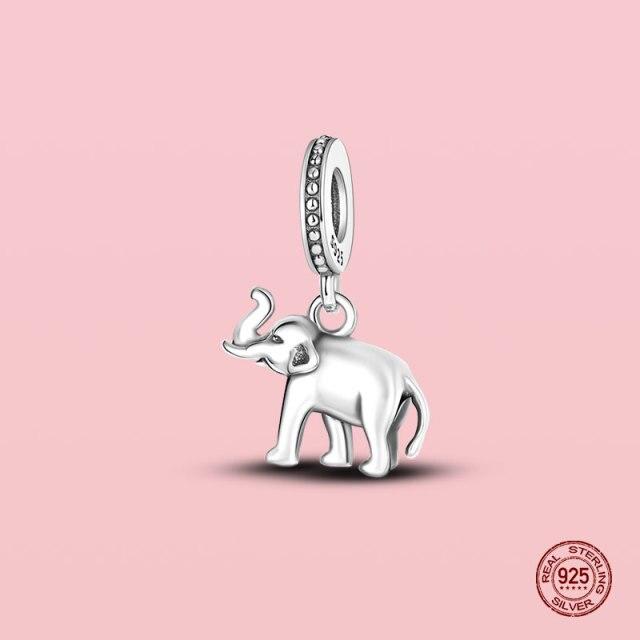 Pendentif en argent sterling 925 avec perles pour bracelet et collier Panjia originaux, bijoux pour femmes