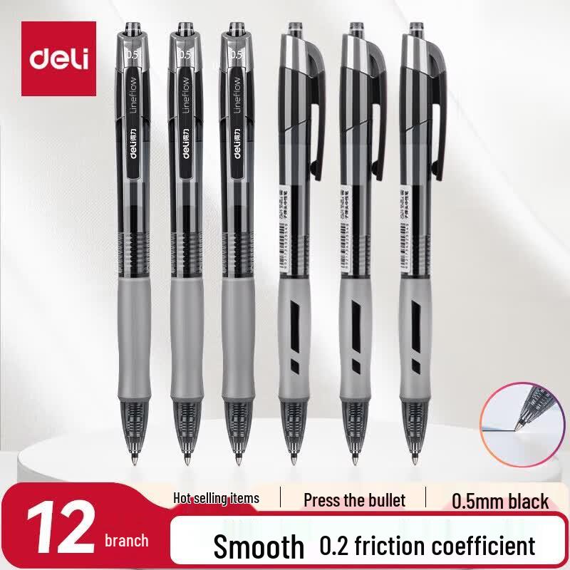 Deli S08 Retractable Gel Pen