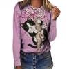 Women's Long Sleeved T-shirt Cat Case Digital 3D Printing Women's Street Sports T-shirt Top Cat T-Shirts