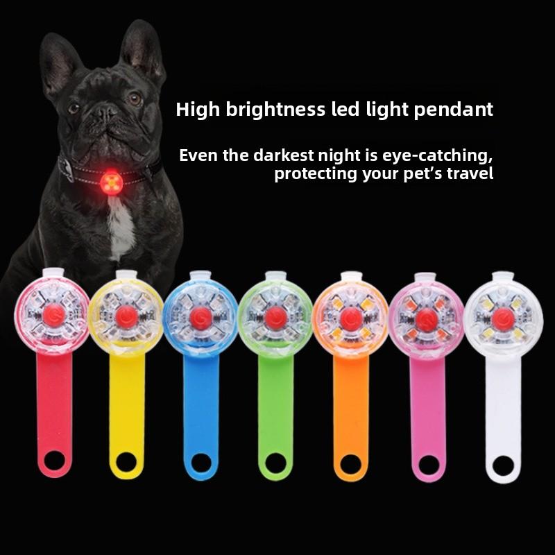 LED Pet Dog Cat Collar Pendant Night Safety Luminous Light IPX7 Waterproof Flashing Harness with Light for Dog Accessories