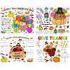 Thanksgiving Coloring Placemats 16PCS 14''x11'' Fall Thanksgiving Placemats for Kids to Color Thanks Giving Paper Table Mats Disposable Place Mats