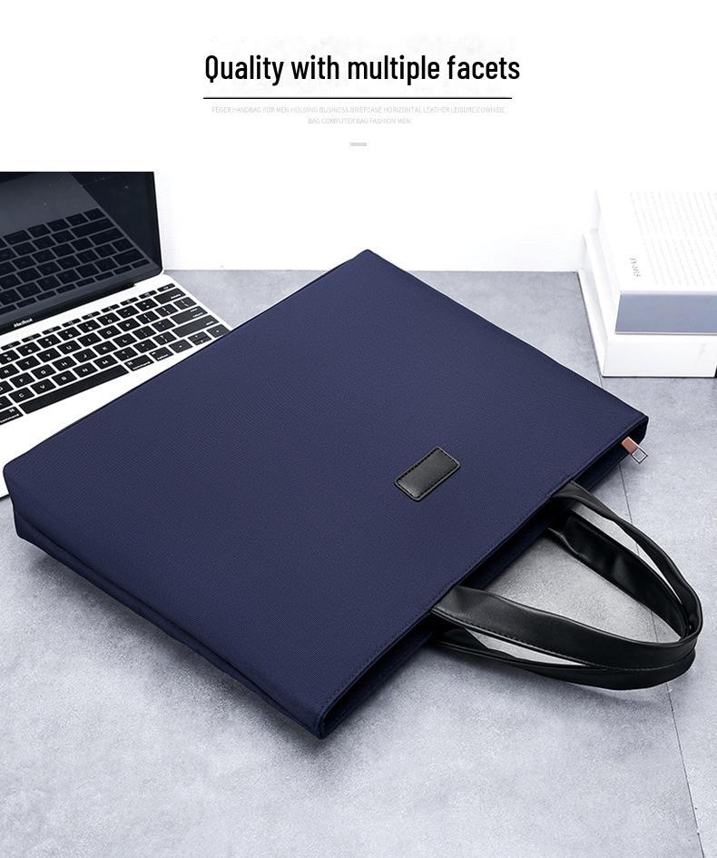 Portable A4 Oxford Cloth Briefcase for Business – Unisex Conference Bag