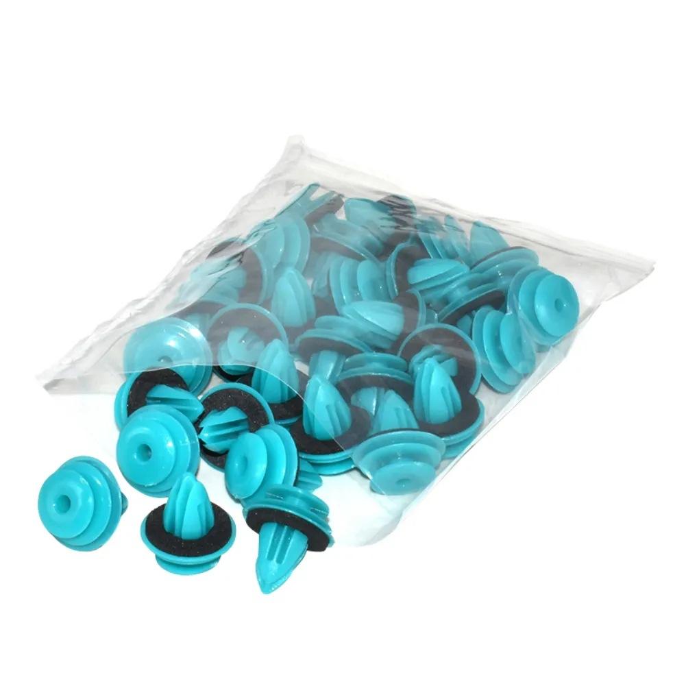 100-20PCS Auto Door Panel Clip with Seal Ring Auto Fastener Rivet Bumper Clip Retainer Car Interior Retaining Accessories