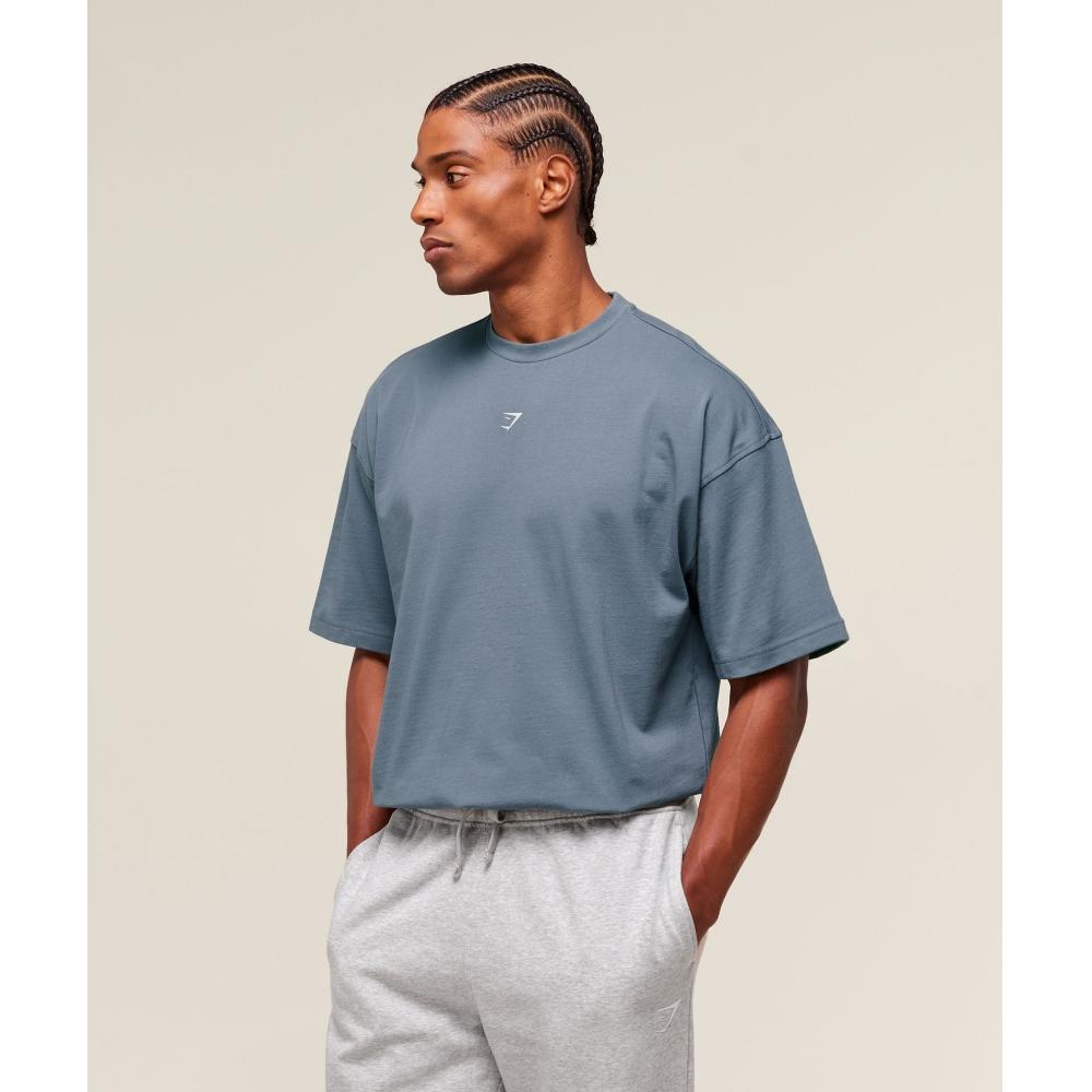 Gymshark LifTing Club Flex T shirT Iron Blue A2b8m ucTm