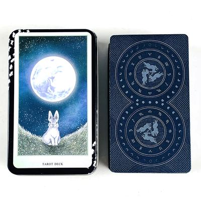High-Quality Tin Box Tarot Cards Classical Divination Deck With Paper Guidebook , Family Entertainment Games Christmas Gifts