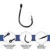 Fishhooks Strong Sharp Silver Circle Fishhook 3#-12# Jig Barbed Pesca Portable Fishing Tackle Accessories Sea Fishing Set