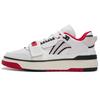 Li Ning Rookie Synthetic Leather Cushioning Slip Resistant Abrasion Resistant Low Top Basketball Shoes White Black ABCS027-1