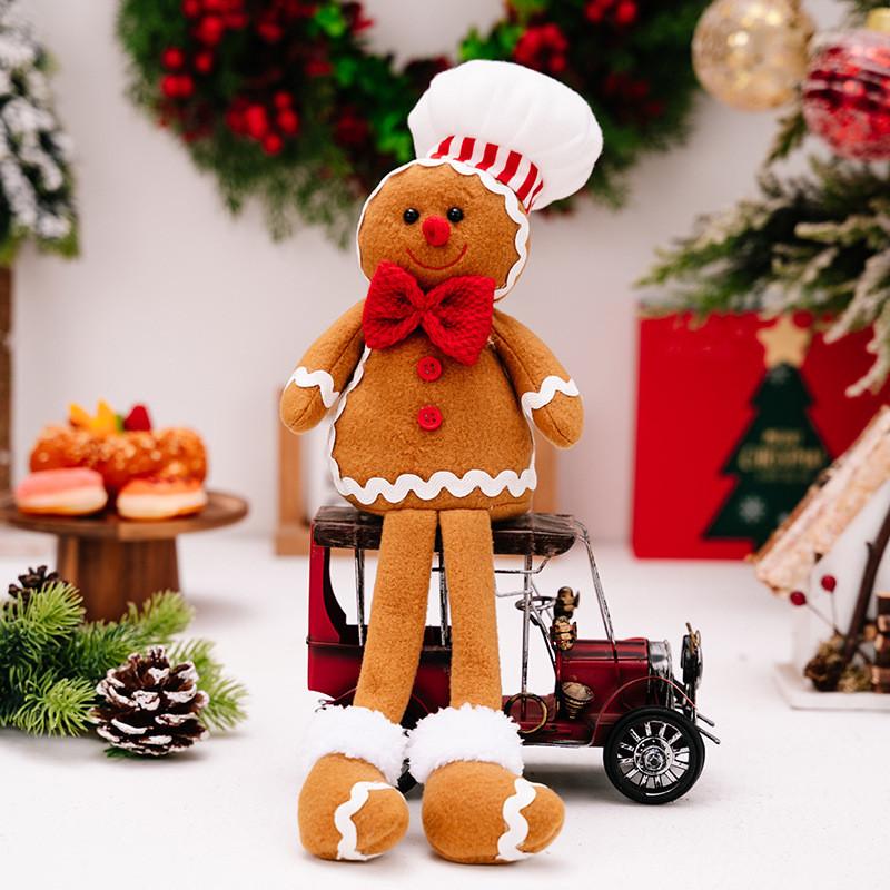 

Cute Gingerbread Man Plush Hanging Ornament Enhancing Celebrations Christmas Gingerbread Man Male