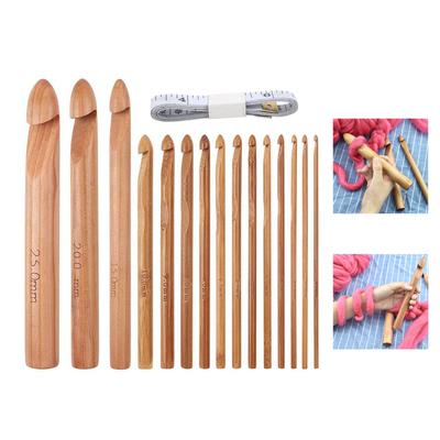 Ergonomic LArge Crochet Hooks for Thick Yarn or Fabric Strips 15mm 20mm 25mm Robust Hooks