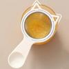 Cat Shaped Flour Sieve Detachable Plastic Handle Colander Cute Fried Filter  Straining Tea