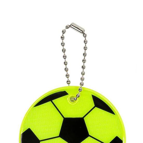 6/12 stk Reflekterende fotball hengende dekorasjon med kulekjede Høy synlighet Utendørs klatring Camping Sykling Fotball Ryggsekk Anheng