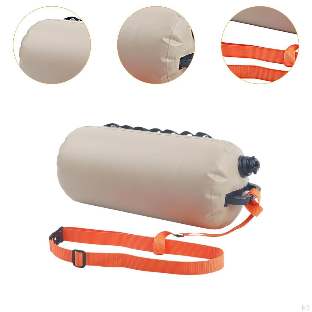 Inflatable Swimming Bag Swim Buoy Float Versatile Buoyancy Aid with Belt