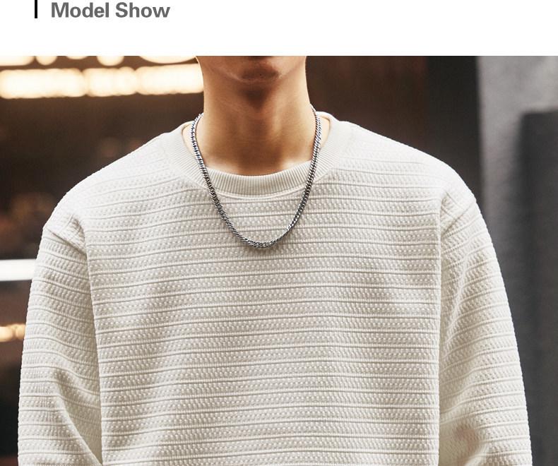 Moletom Americano Leve de Luxo Masculino Ge Lan Lu - Tendência Outono/Inverno, Com Pelúcia, Manga Longa, Caimento Solto Casual