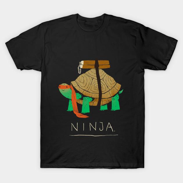 

Men Black Print T-shirt Ninja - Orange No-Cut Transfer Paper Print Cotton Tshirt 4XL чорний