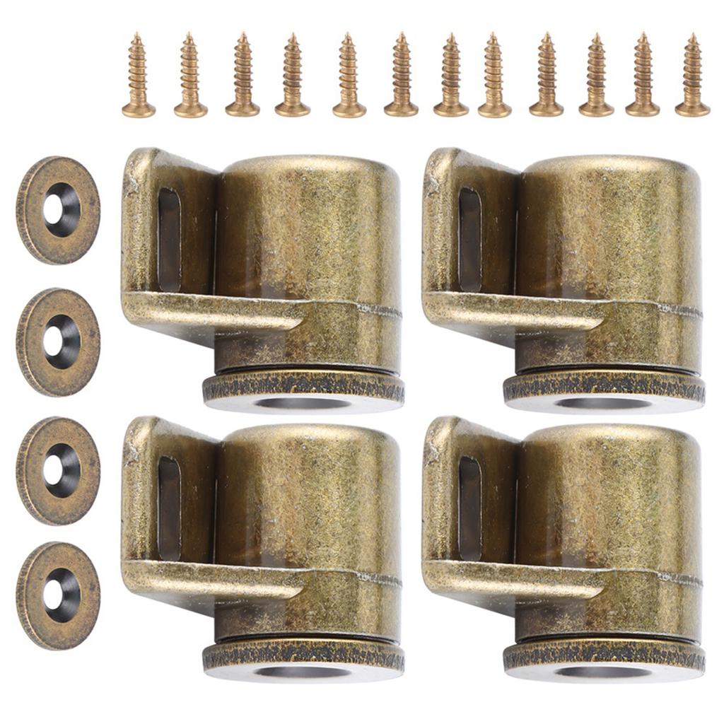 4Pcs Vintage Zinc Alloy Magnetic Door Catches Hardware Fittings Cabinet Closet Accessories