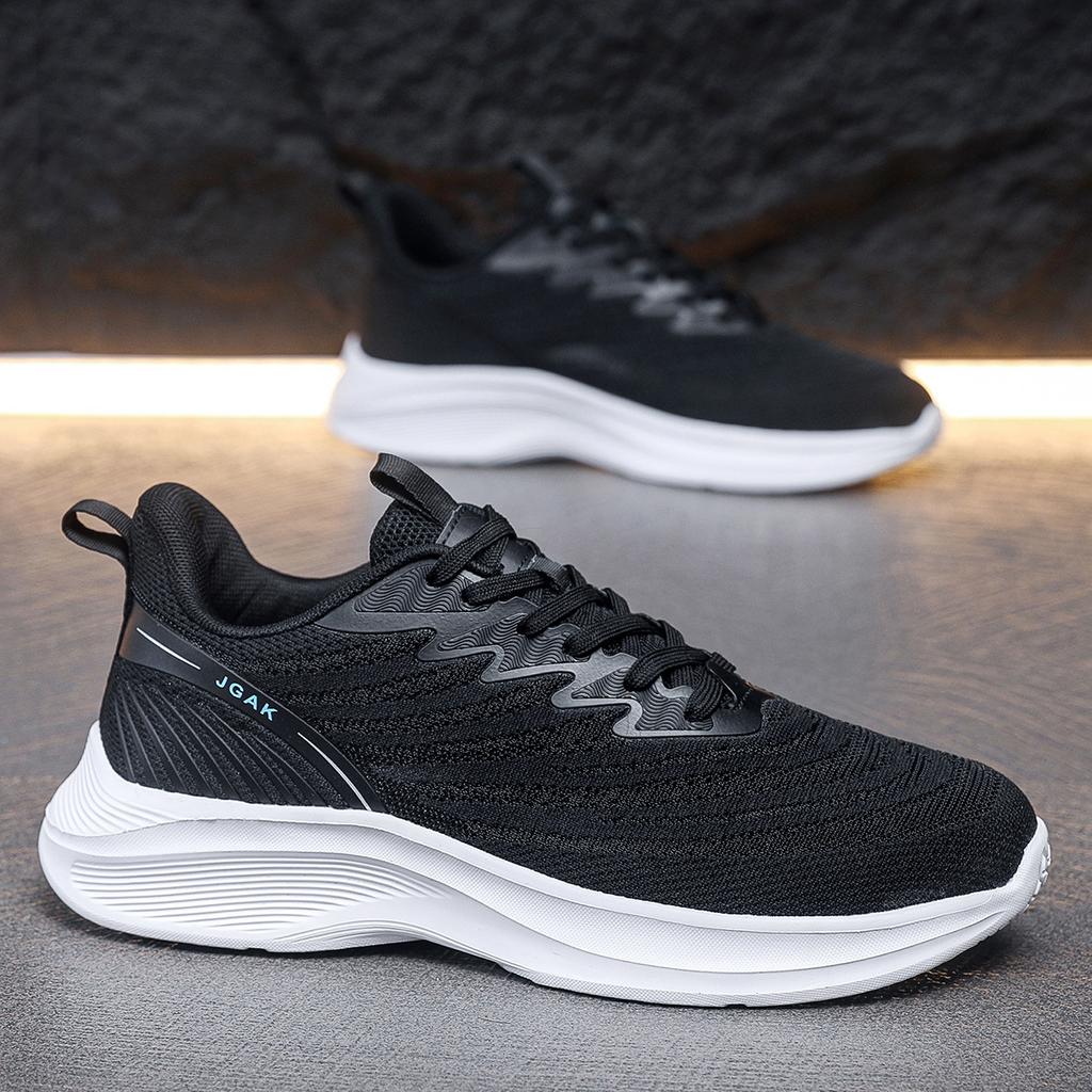 New autumn and winter men's fly-woven casual sports shoes outdoor travel shoes single shoes comfortable running men's shoes