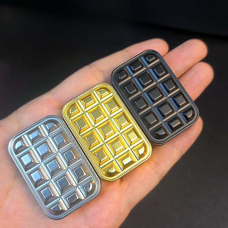 Magnetic Push Card Mechanical Slider Pushing Plate Haptic Coin Relieve Stress Reducing Toys Antistresse Fidget Sensory Toy
